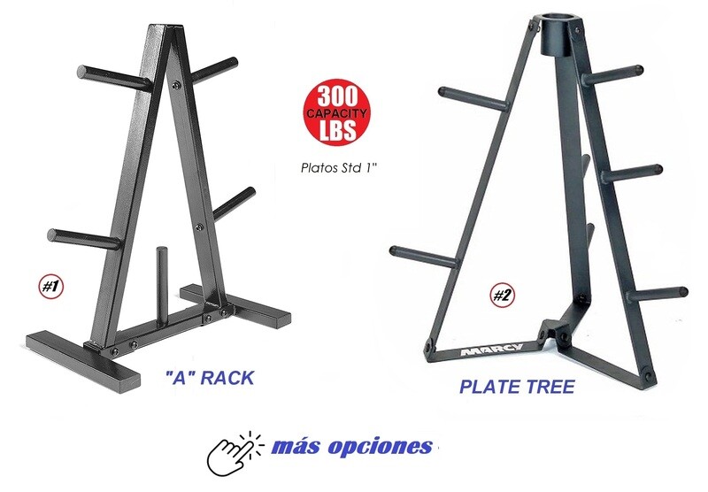 Estantes para Platos Olí​mpicos 2&quot; y Estandar 1&quot;... desde $89.95