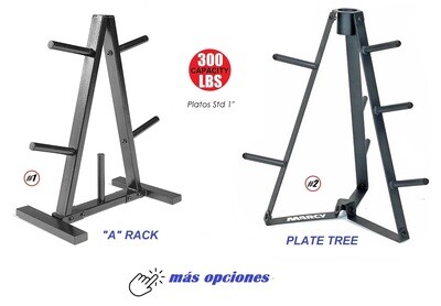 Estantes para Platos Olí​mpicos 2&quot; y Estandar 1&quot;... desde $89.95