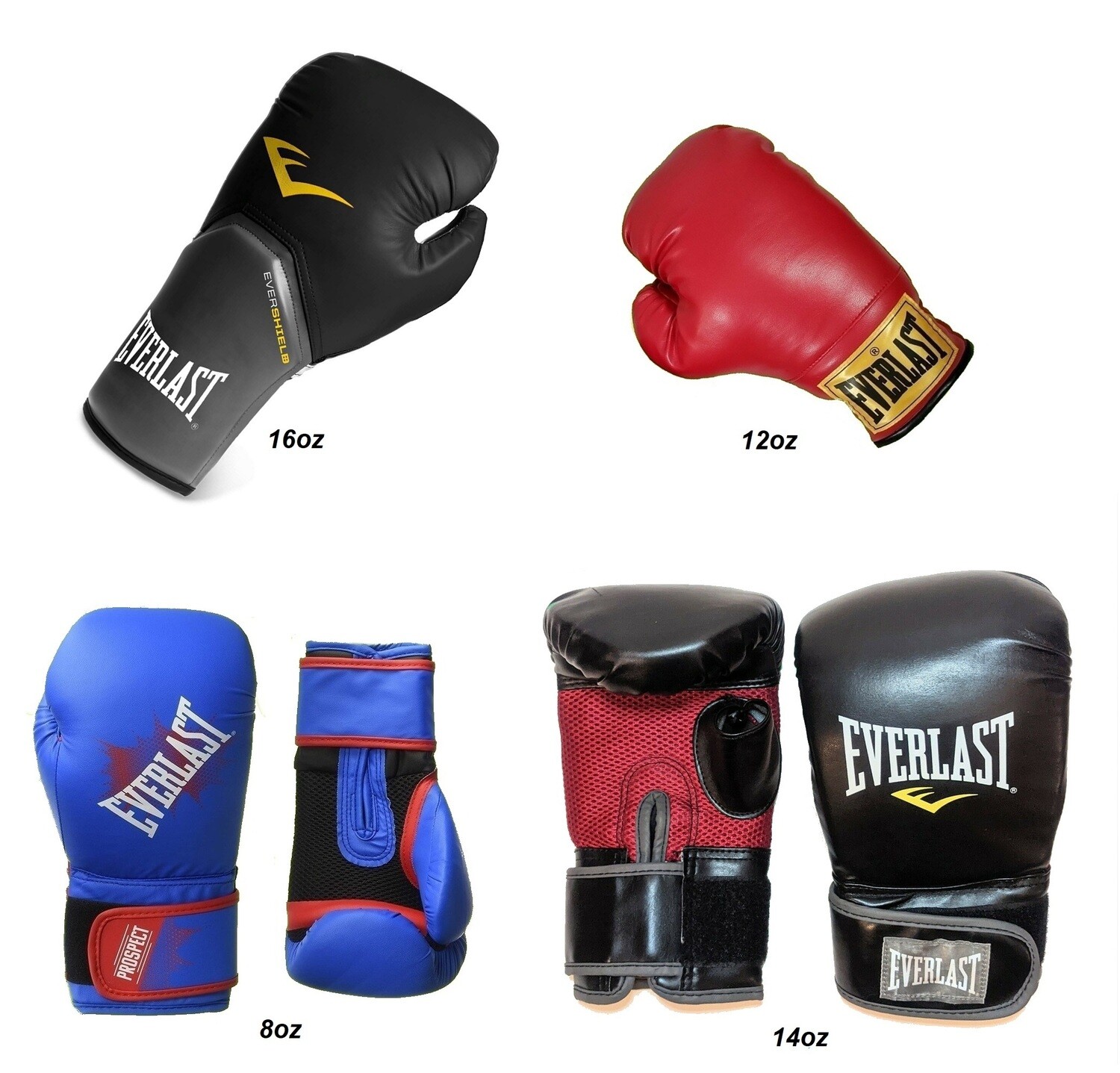 Guantes de Boxeo Everlast (Varios tamaños y colores) ... desde $39.95