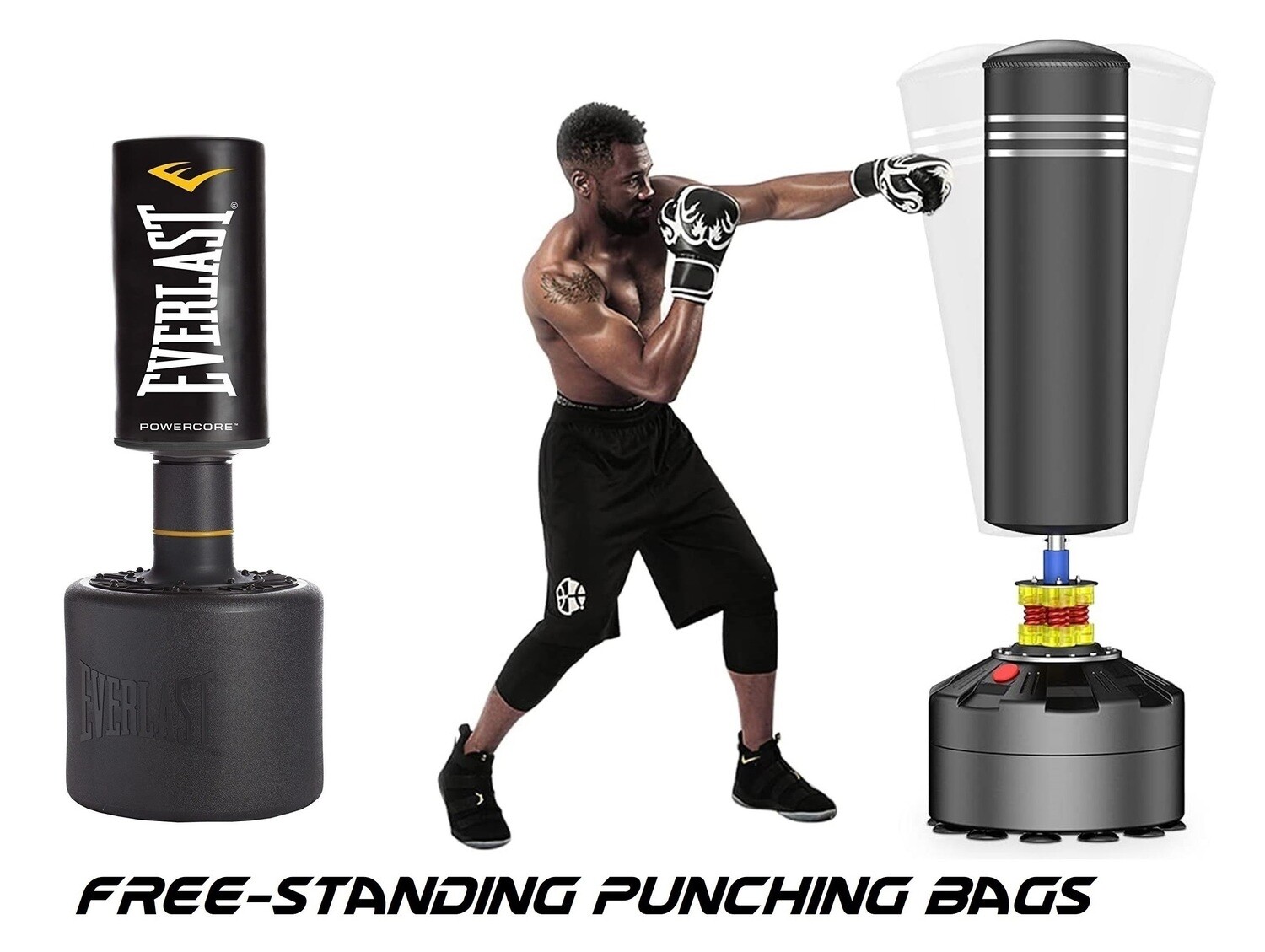 Free Standing Punching Bags (Varios Tamaños) desde $245