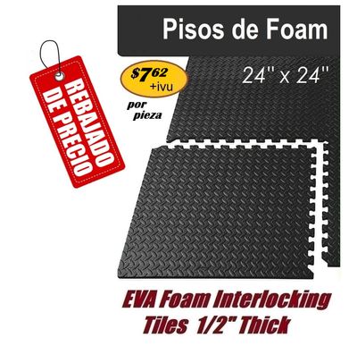 Piezas de Foam para el Piso (Varios Colores) $7.62/pieza