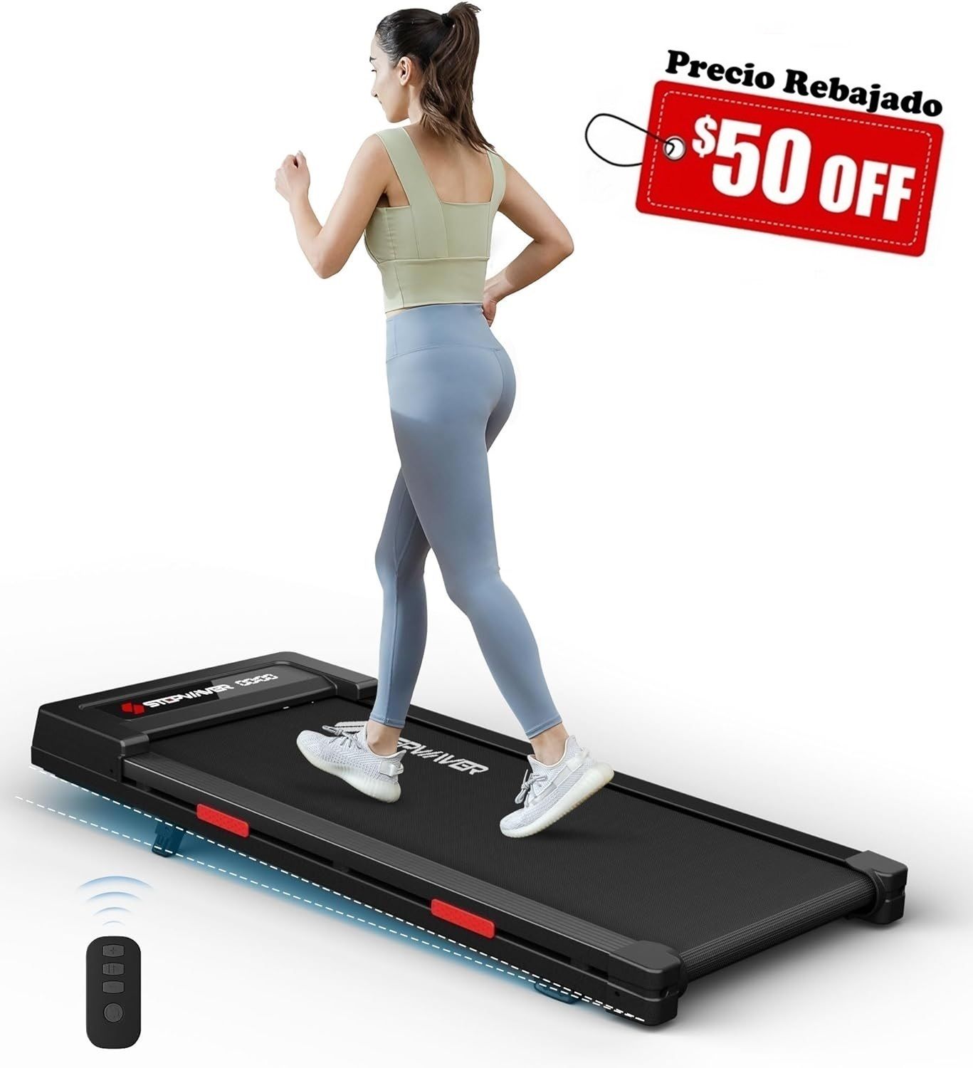 Under Desk Walking Pad Treadmill 2.5HP