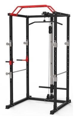 Power Cage with Lat Pulldowns, Safety & Parallel Bars