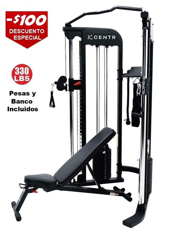 CENTR2 by ​Inspire FTX Functional Trainer con Banco y Aplicación Fitness