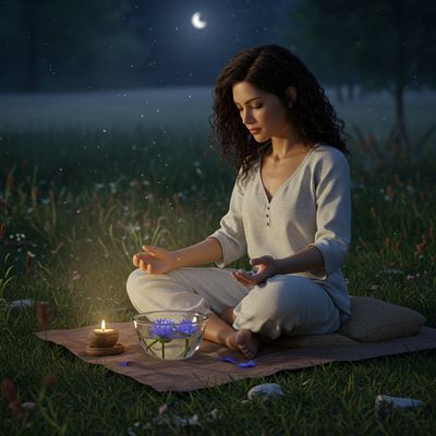 🌕✨ Full Moon Magic with Blue Lotus Tea – From Sri Lanka to the World ✨🌕