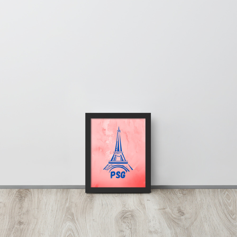 PSG - Affiche encadrée