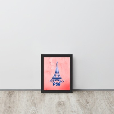 PSG - Affiche encadrée