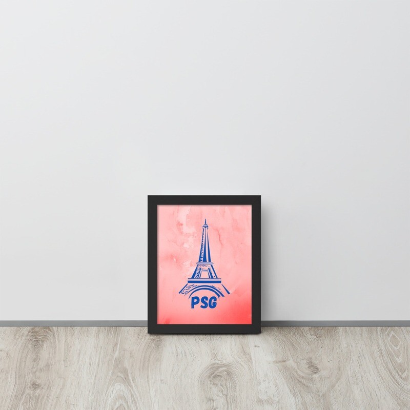 PSG - Affiche encadrée