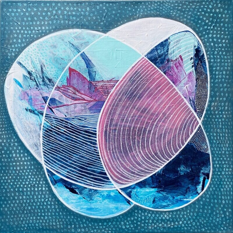 Fleur du coeur — hiver | 24 x 24