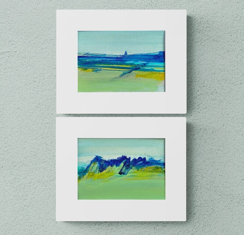Calme et tempête, Diptyque | 2X  5 H x 7 L