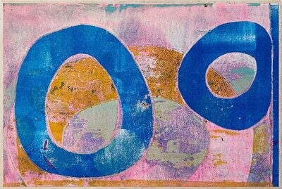 Rondelles bleues | 24 x 36 | Print sur canvas