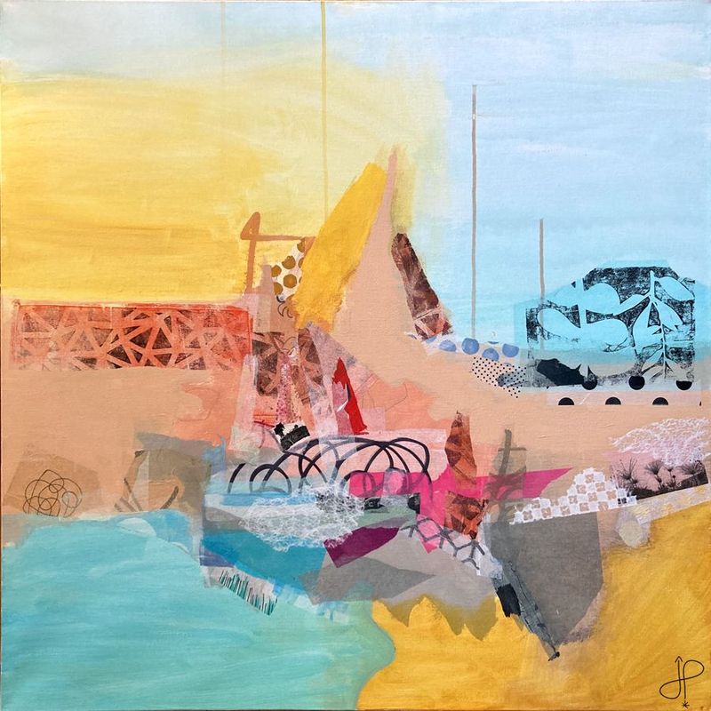 En travers du rocher | 30 x 30