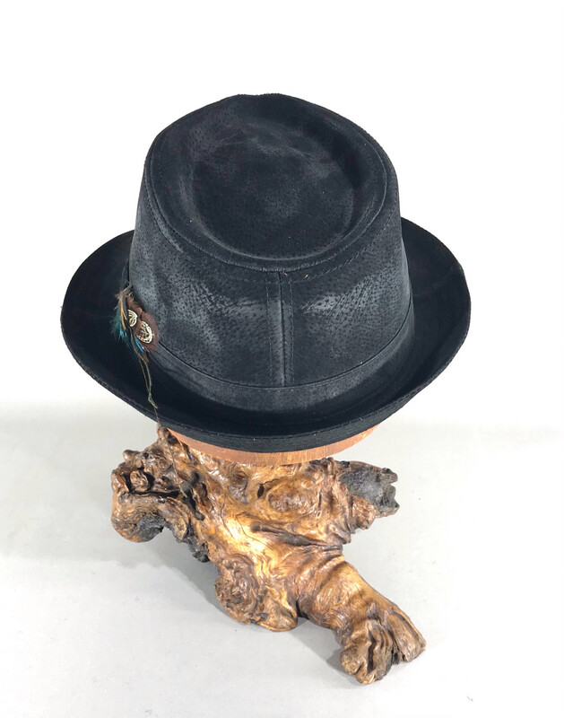 Leather Suede Trilby