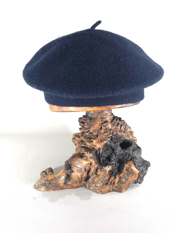 Scottish Pure Wool Beret With Triangle Bow