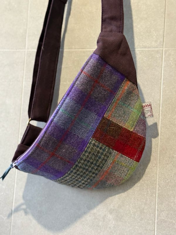 Harris Tweed Waisted Bag
