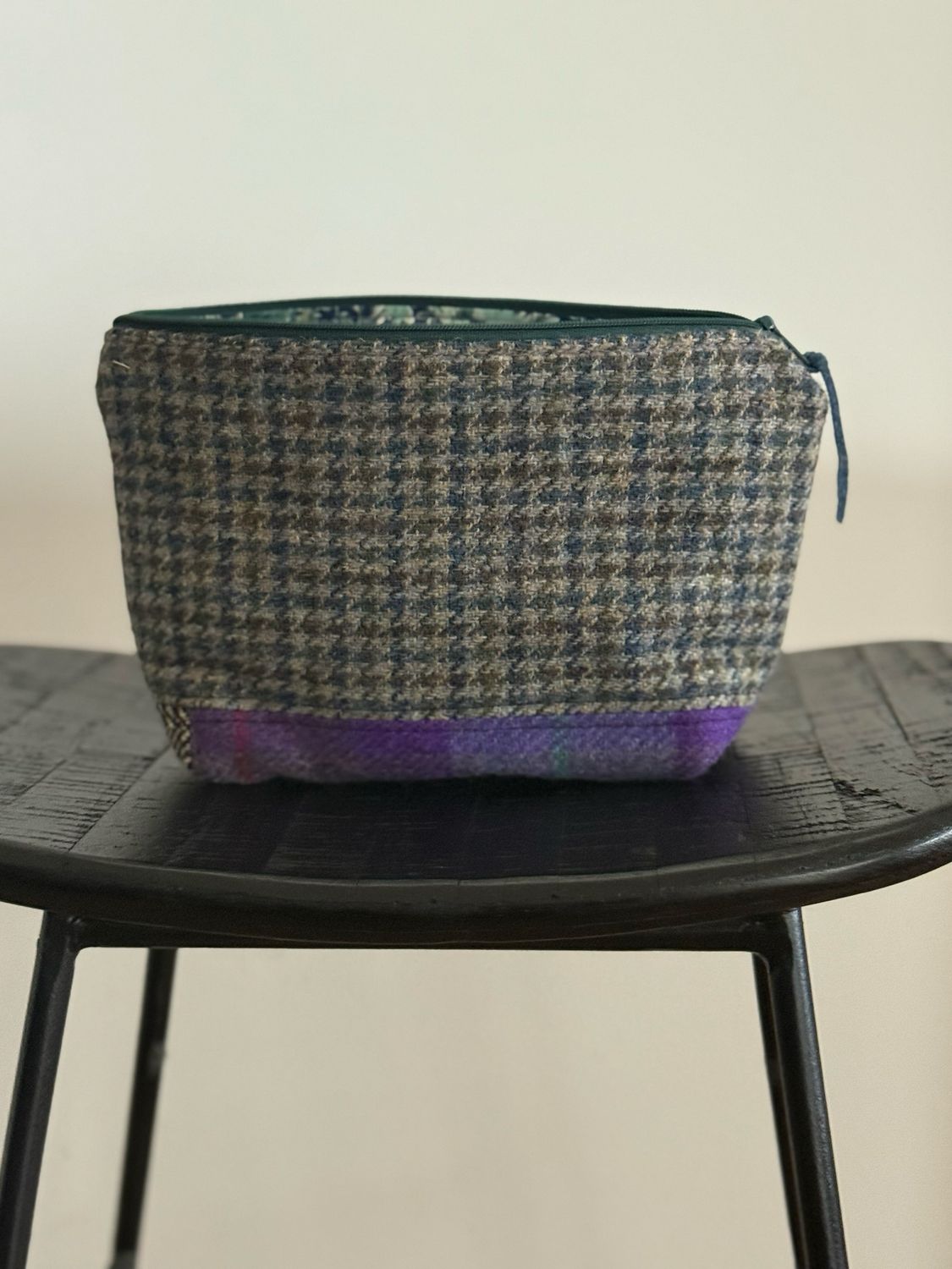 Harris Tweed Patchwork Makeup Pouch Harris Tweed Patchwork Makeup Pouch