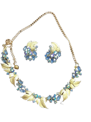 Vintage BSK Necklace & Earring Set - High End Designer Jewellery