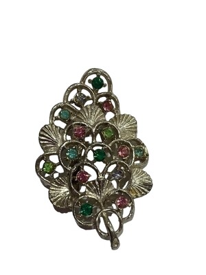 Lovely Vintage Brooch with Rhinestones.