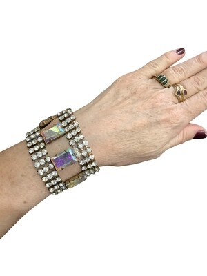 High End Designer Rhinestone Bracelet - Stamped BIJOUX.MG
