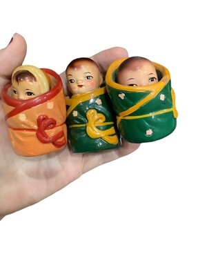Rare Vintage Baby Pencil Sharpeners x 3 - Collectibles