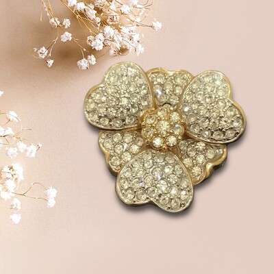 Encrusted Rhinestone Brooch - The Carrington Collection