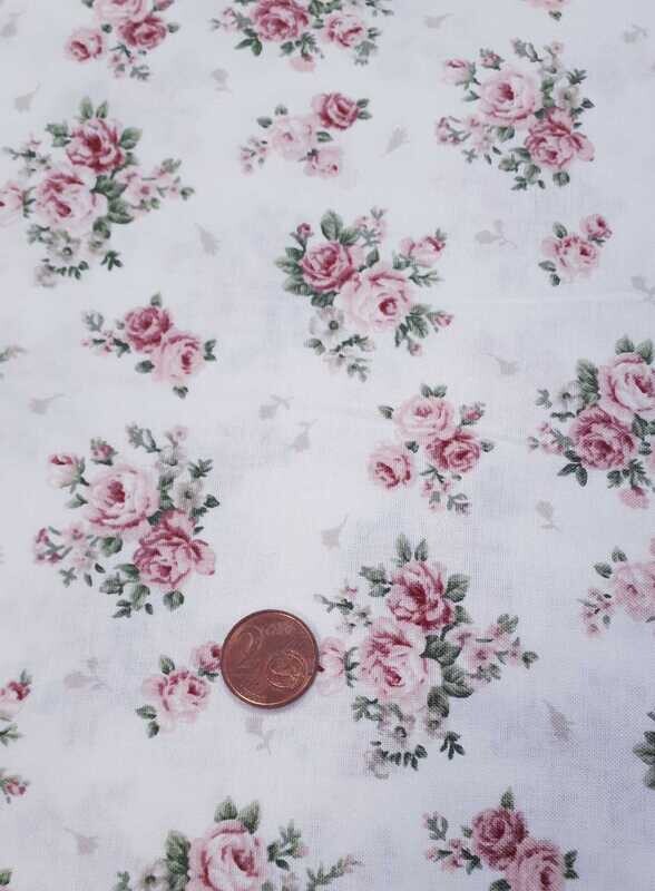Tela Americana con flores