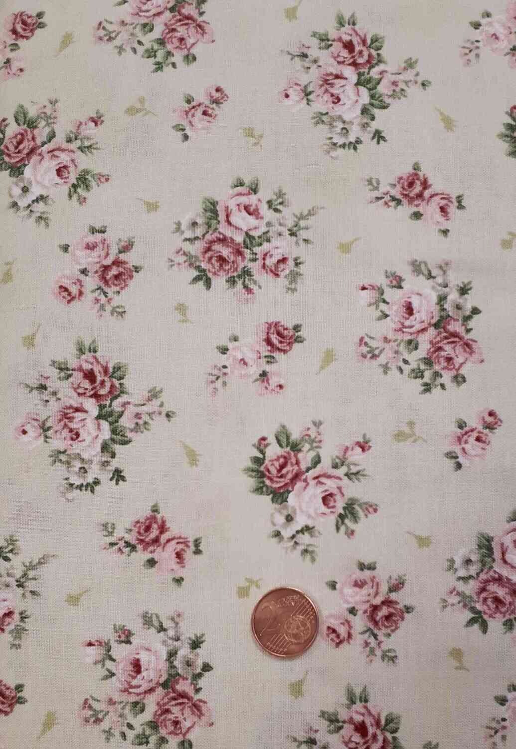 Tela Americana con flores