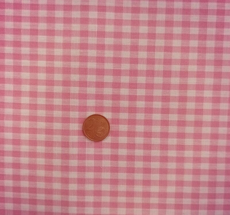 Tela Vichy rosa