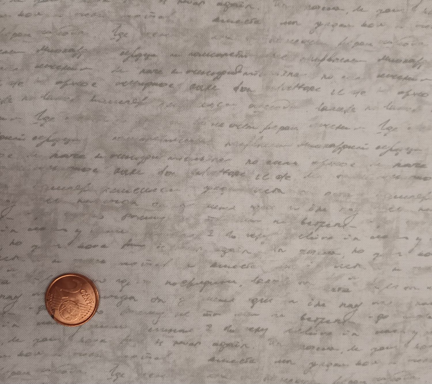 Tela Gris con letras