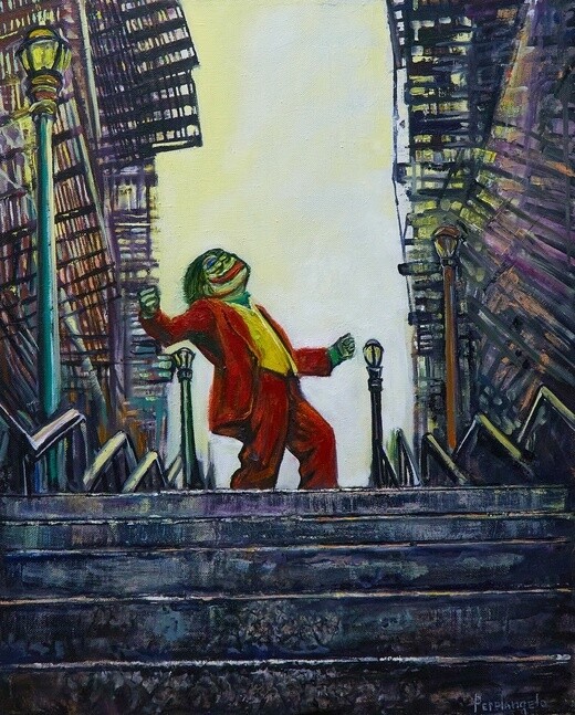 Joker Pepe Dancing on Stairs