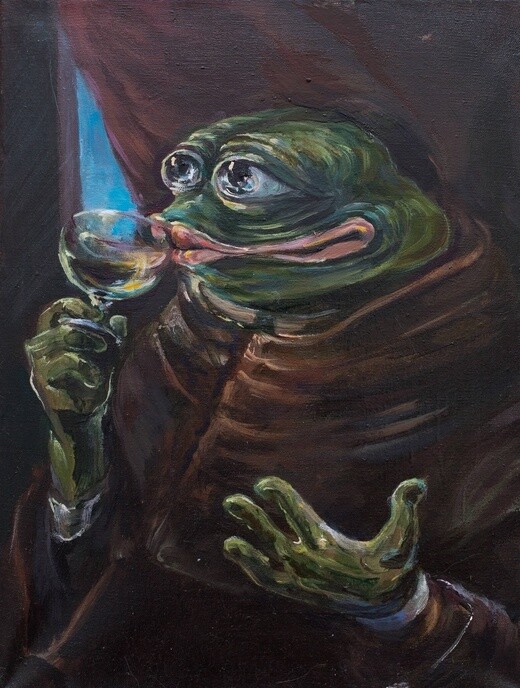 The Drinking Monk Pepe