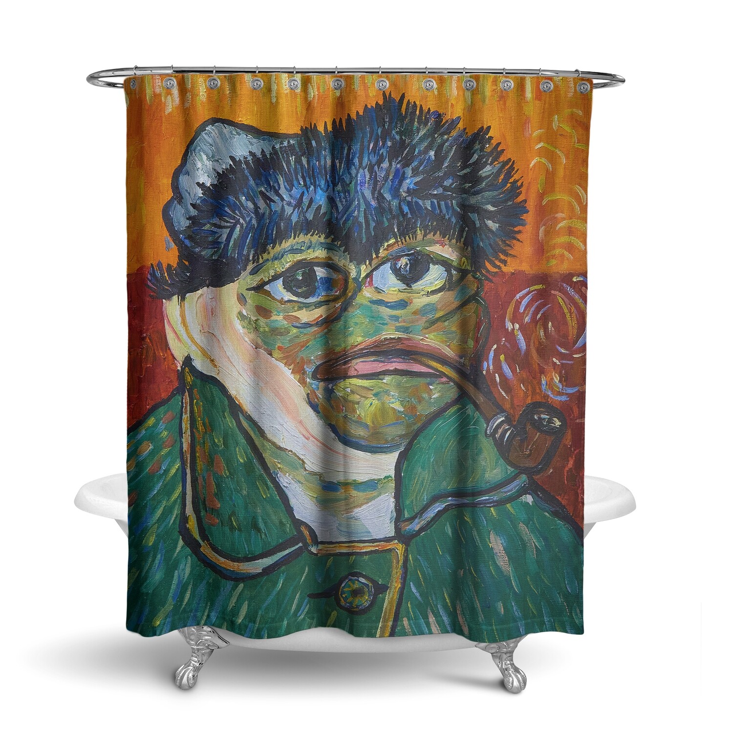 Pepe Van Gogh (shower curtain)