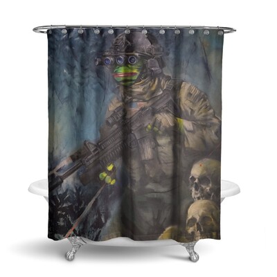 Military Pepe (shower curtain)