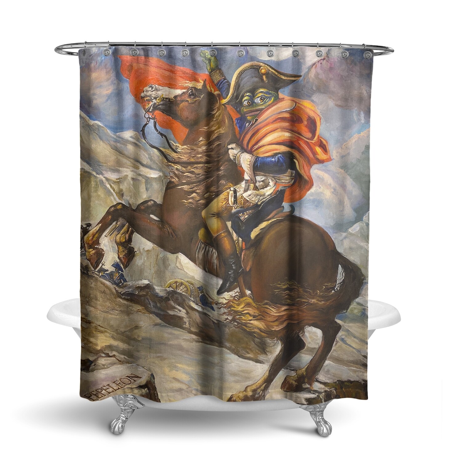 Pepe The Frog Napoleon (shower curtain)