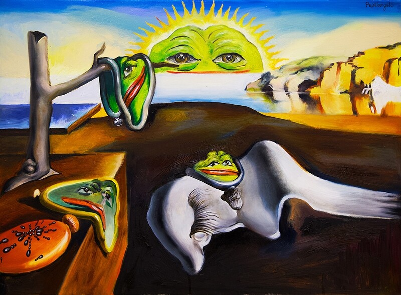 The Persistence of Memory Pepe