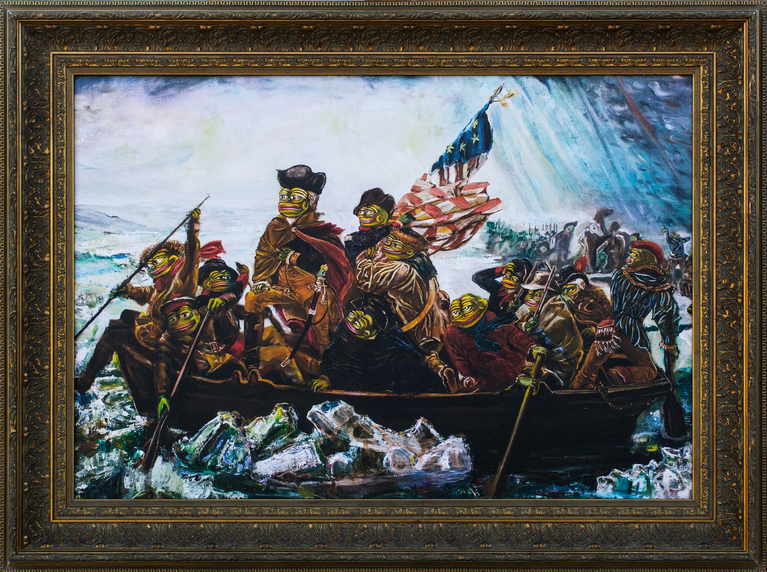 Pepe Washington Crossing the Delaware