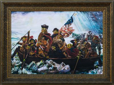 Pepe Washington Crossing the Delaware