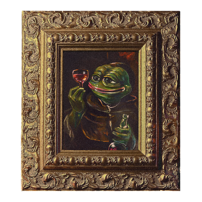 Monk With a Wine Bottle