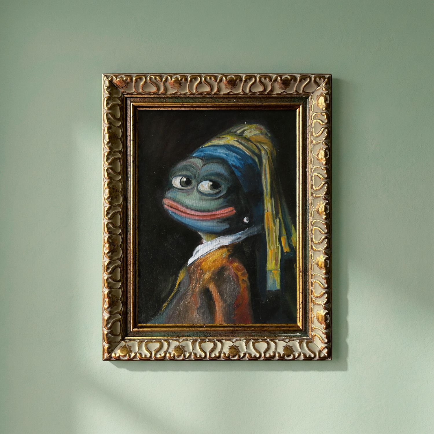Pepe With a Pearl Earring