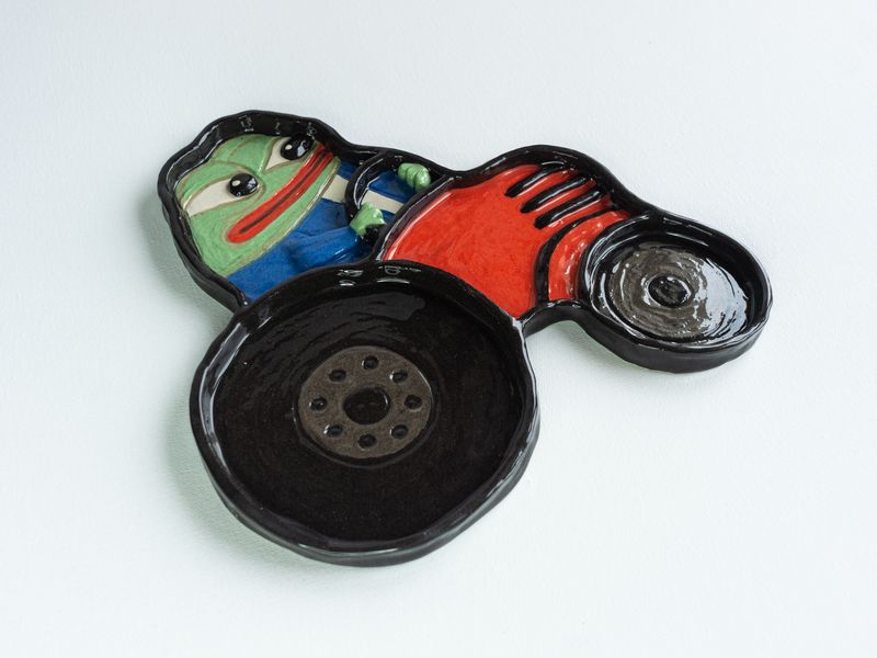 Pepe on a Red Tractor