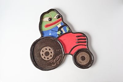 Pepe on a Red Tractor