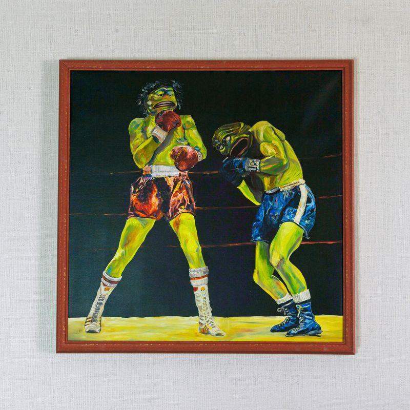 "BOX! BREAK!" (Print on canvas)