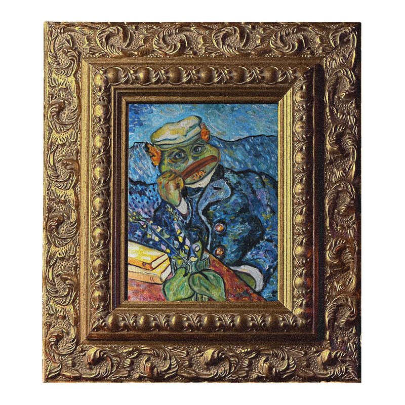 Portrait of Dr. Gachet (in wooden frame)