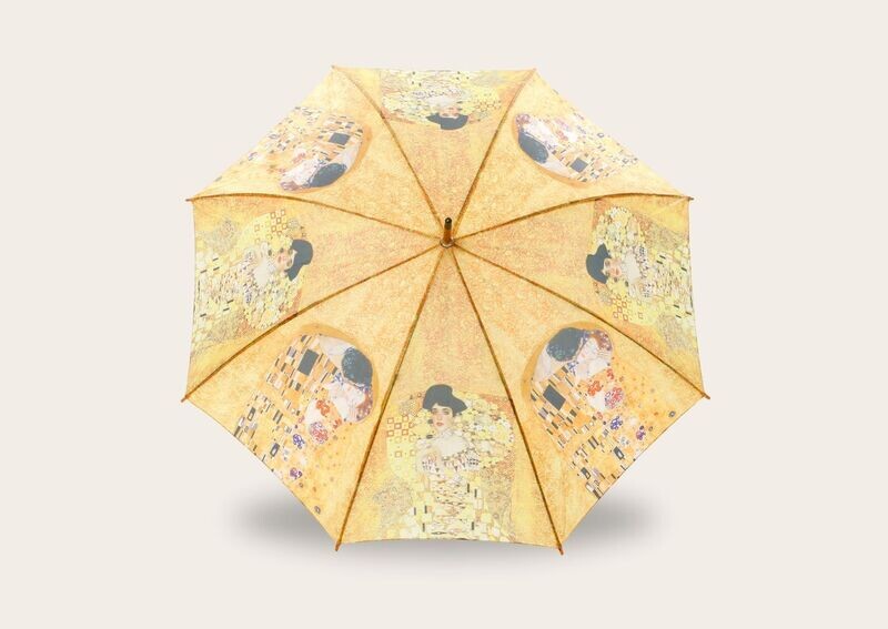 The Everyday Umbrella - The Kiss & Adele Bloch-Bauer I 1907 Wooden Handle