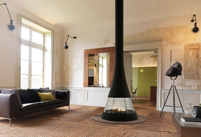 JC Bordelet Linea 914 Suspended Fireplace