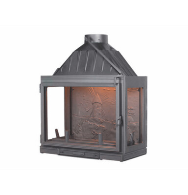 Seguin Multivision 3V CHeminee Fireplace - Three sided with Swing Door