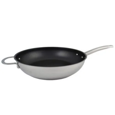 Stainless steel frypan non stick