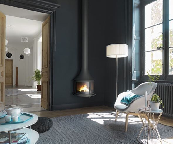 Lea Wall mounted fireplace