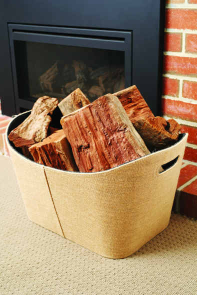Jute Wood Basket also available in Black