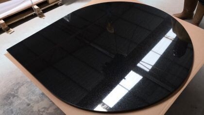 Teardrop Granite Hearth
